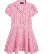 Polo Ralph Lauren Kjole - Gingham - HÃ¸r - Pink/Hvidternet