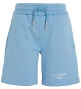 Calvin Klein Sweatshorts - Stack Logo Jogger - Dusk Blue