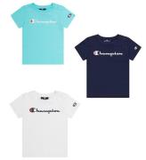 Champion T-shirt - 3-pak - White A