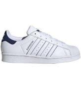 adidas Originals Sko - Superstar J - Hvid/BlÃ¥