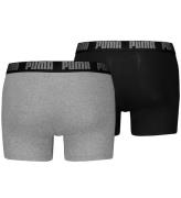 Puma Boxershorts - 2-pak - Grey Melange/Black