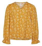 Vero Moda Girl Bluse - VmMaya - Golden Spice/Snow White