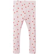 Name It Leggings - Rib - NmfDabua - Parfait Pink m. JordbÃ¦r