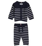 Tommy Hilfiger GaveÃ¦ske - Cardigan/Bukser - Strik - Desert Sky S