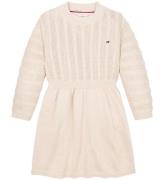 Tommy Hilfiger Kjole - Strik - Cable - Heathered Oat