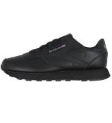 Reebok Sko - CL LTHR - Running - Sort