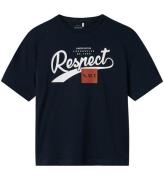 Name It T-shirt - NkmVilogo - Dark Sapphire/Respect