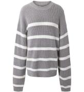 Hound Bluse - Strik - Stripe Knit - Grey