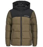 Jack & Jones Dynejakke - JjMoon - Canteen/Blocking