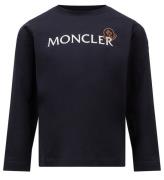 Moncler Bluse - Medium Blue m. Hvid