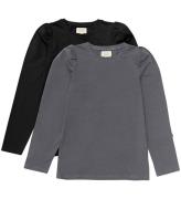 Creamie Bluse - 2-pak - Iron Grey