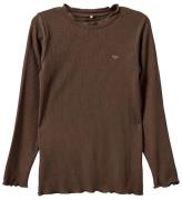 Sofie Schnoor Bluse - Rib - Chocolate Brown