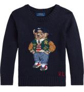 Polo Ralph Lauren Bluse - Strik - Navy m. Bamse