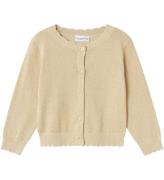 Name It Cardigan - Strik - NmfVamyne - Summer Sand/Gold Lurex