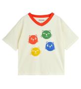 Mini Rodini T-shirt - Cool Cats - Offwhite