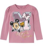 Name It Bluse - NmfNisiri - Disney Minnie - Mauve Orchid m. Prin