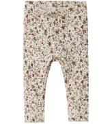 Name It Leggings - NbfSolla - Peyote Melange m. Blomster