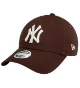 New Era Kasket - 9Forty - New York Yankees - Brun/Hvid