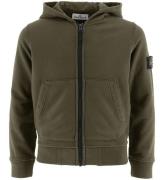 Stone Island Cardigan - Military Green m. Logo