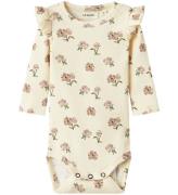 Lil' Atelier Body l/æ - Rib - NbfGavo - Turtledove/PEONY