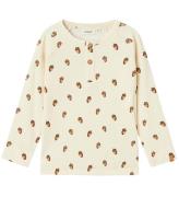 Lil' Atelier Bluse - Rib - NmmGavo - Turtledove/Acorn