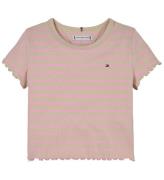 Tommy Hilfiger T-shirt - Rib - Classic Beige Pink Sugar Stripe