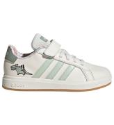 adidas Performance Sko - Dino Grand Court EL C - Owhite/Lingrn/S