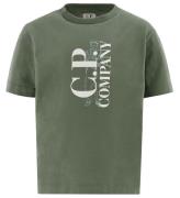 C.P. Company T-shirt - Military Green/Hvid