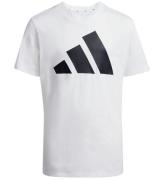 adidas Performance T-Shirt - 160 - Hvid/Sort