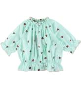 Stella McCartney Kids Bluse - Mintgrøn m. Mariehøns