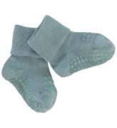 GoBabyGo Strømper - Non-Slip Socks - Bamboo - Dusty Blue