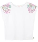 Billieblush T-shirt - Hvid m. Pailletter