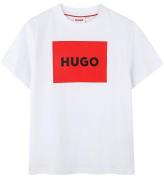 HUGO T-shirt - Hvid/RÃ¸d