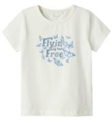 Name It T-shirt - NmfDromi - Cloud Dancer m. Print