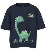 Name It T-shirt - NmmVilian - Navy Blazer/Dino Grass