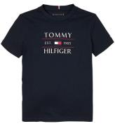 Tommy Hilfiger T-shirt - Flag - Dark Night Navy