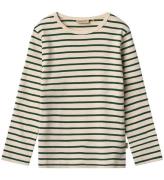 Wheat Bluse - Stig - Green Stripe