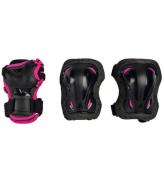 Rollerblade BeskyttelsessÃ¦t - Skate Gear Jr - Sort m. Pink