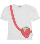 Hust and Claire T-shirt - Alma - White m. JordbÃ¦rpung