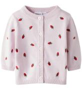 Name it Cardigan - Strik - NbfDetrille m. JordbÃ¦r