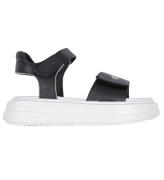 Calvin Klein Sandaler - Velcro - Black/Silver