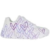 Skechers x JGoldcrown Sko - Uno Lite - Spread The Love - Hvid/La