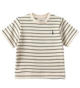 Sofie Schnoor T-Shirt - Antique White W. Blue