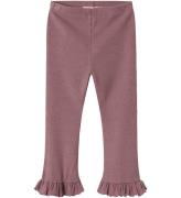 Lil Atelier Leggings - Rib - NmfDarla - Nostalgia Rose