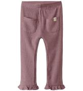 Lil Atelier Leggings - Rib - NbfDarla - Nostalgia Rose