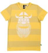 DanefÃ¦ T-shirt - Danerainbow Ringer - Faded Yellow/Yellow Erik