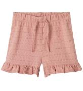Lil' Atelier Shorts - NmfJamla - Misty Rose m. hulmønster