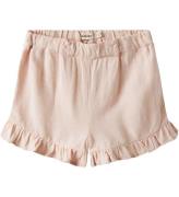Lil' Atelier Shorts - NmfDolie - Viskose/Hør - Peach Blush