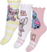 Name It Strømper - 3-Pak - NmfSara - Stitch/Angel - Cameo Pink/L