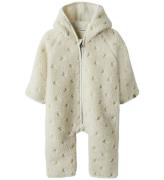 Lil Atelier Fleccedragt - Loose - NbnNalo - Turtledove/Moon Emb